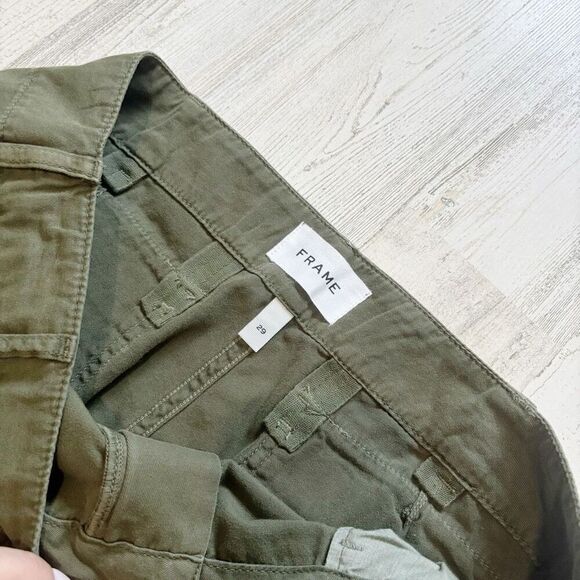 Frame Relaxed Utility Pant Olive Size 29 - Picture 5 of 7